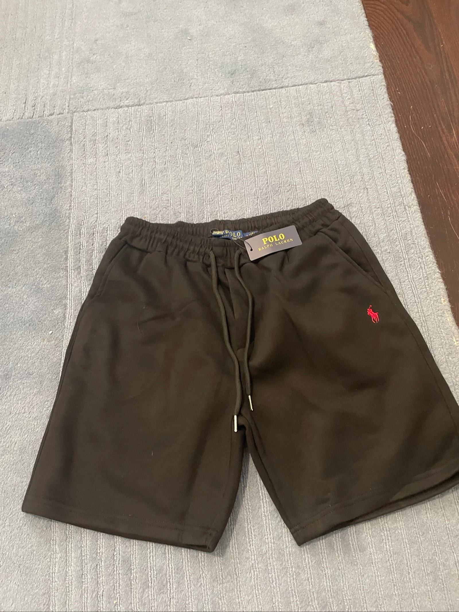 Calça Ralph Lauren Preta com Logotipo Vermelho Original – Tamanho [M] – photo 2